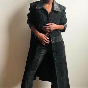 Black suede and leather wilson